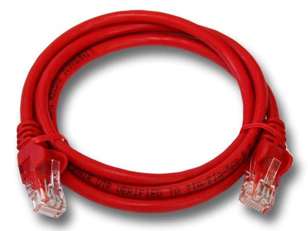 1M UTP Cat5e Flylead Red - Linkbasic
