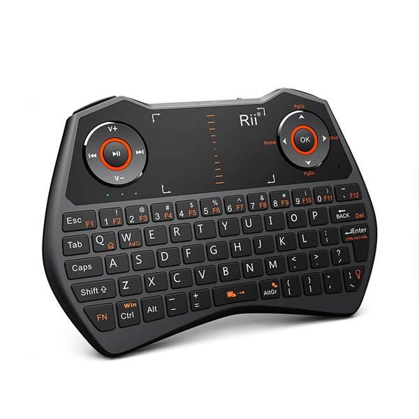 Rii Wireless Backlight Touchpad Keyboard Black - Rii Tek