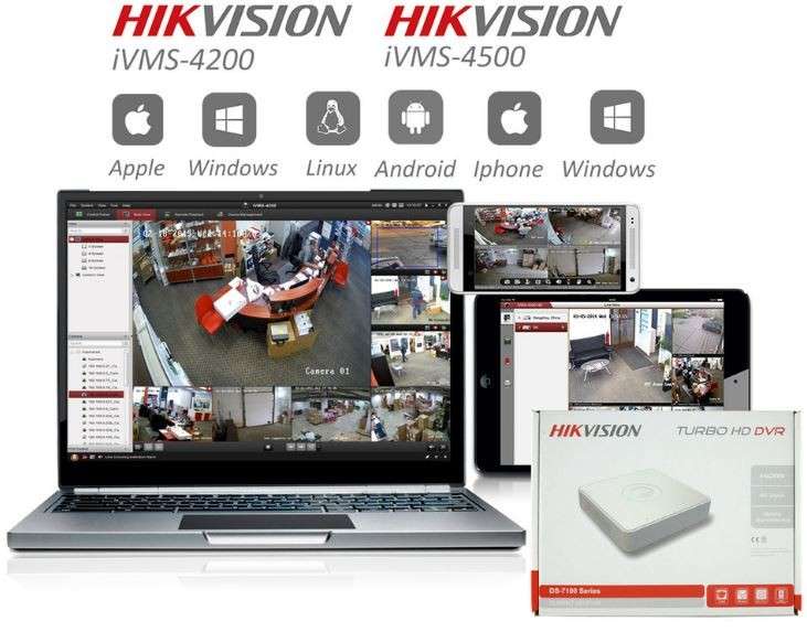 Hikvision 8-Ch TURBO HD 720P / 1080P Embedded DVR, H.264, Analogue and HD-TVI video input -