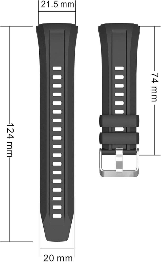 Silicone Strap & Protective Case Compatible with Huawei Watch GT5 Pro 46mm Olive