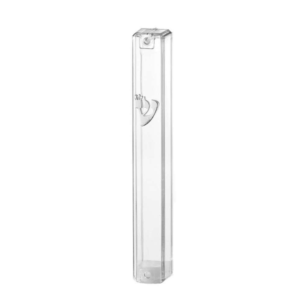 Single Clear Mezuzah Case - 10CM