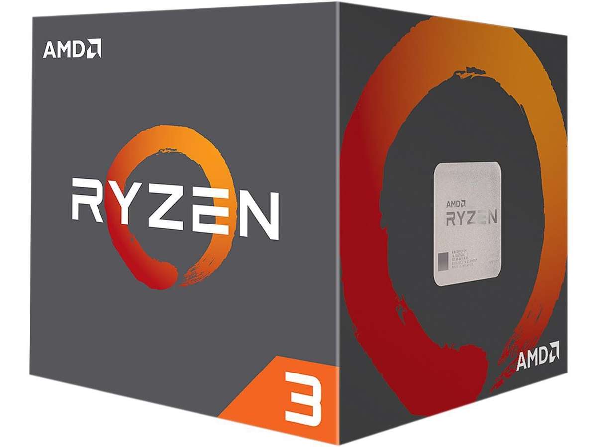 AMD RYZEN3 1200 3.1GHZ 4C AM4 CPU & WRAITH STEALTH FAN PROCESSOR  - AMD
