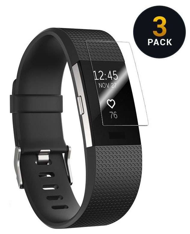 Fitbit Charge 2 Screen Protector 3 PACK - Fitbit