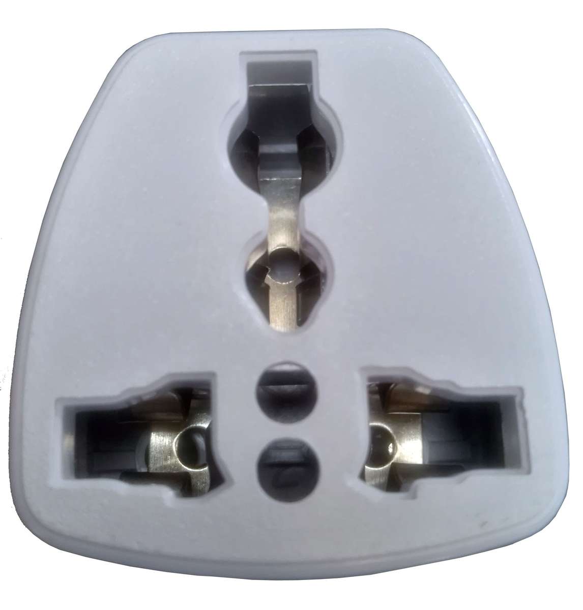 2 ROUND Pin to Universal Multi Plug Travel Power Adapter