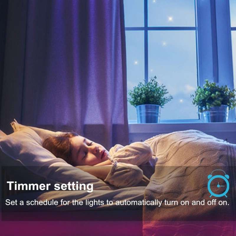 5m RGB Wifi Smart 5050 LED Strip Light kit with Power Supply and Remote | Works with Google / Alexa