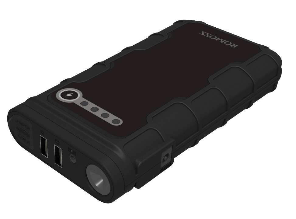 Romoss JS12-102-05 Black 12000mAh Car Jump Starter Powerbank - Romoss