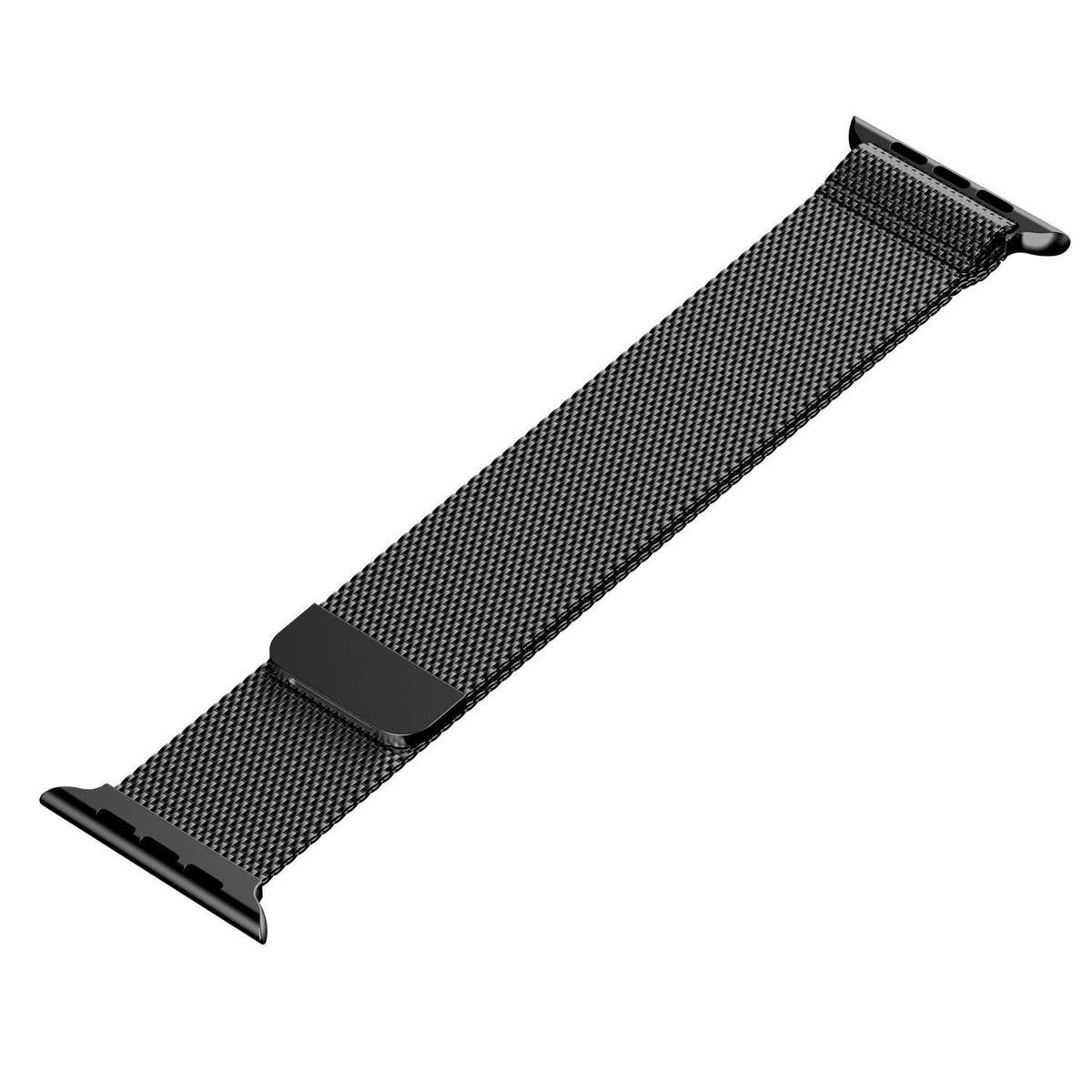 Apple Stainless Steel Magnetic Milanese Loop Watch Strap 38mm-Black