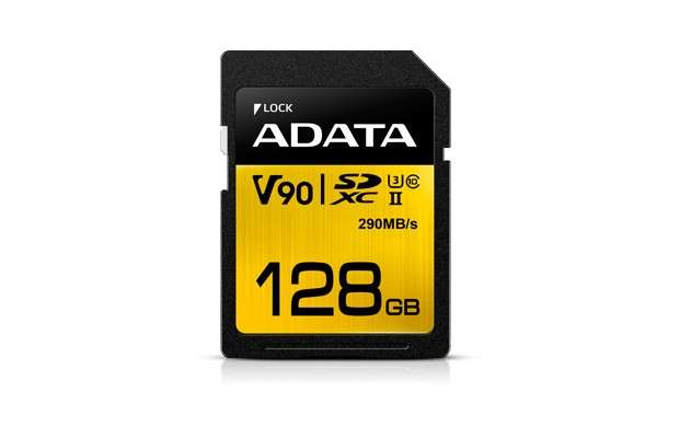 Adata SDX128GUII3CL10 Premier ONE V90 128GB SDXC UHS-II Class 10 memory card - Adata