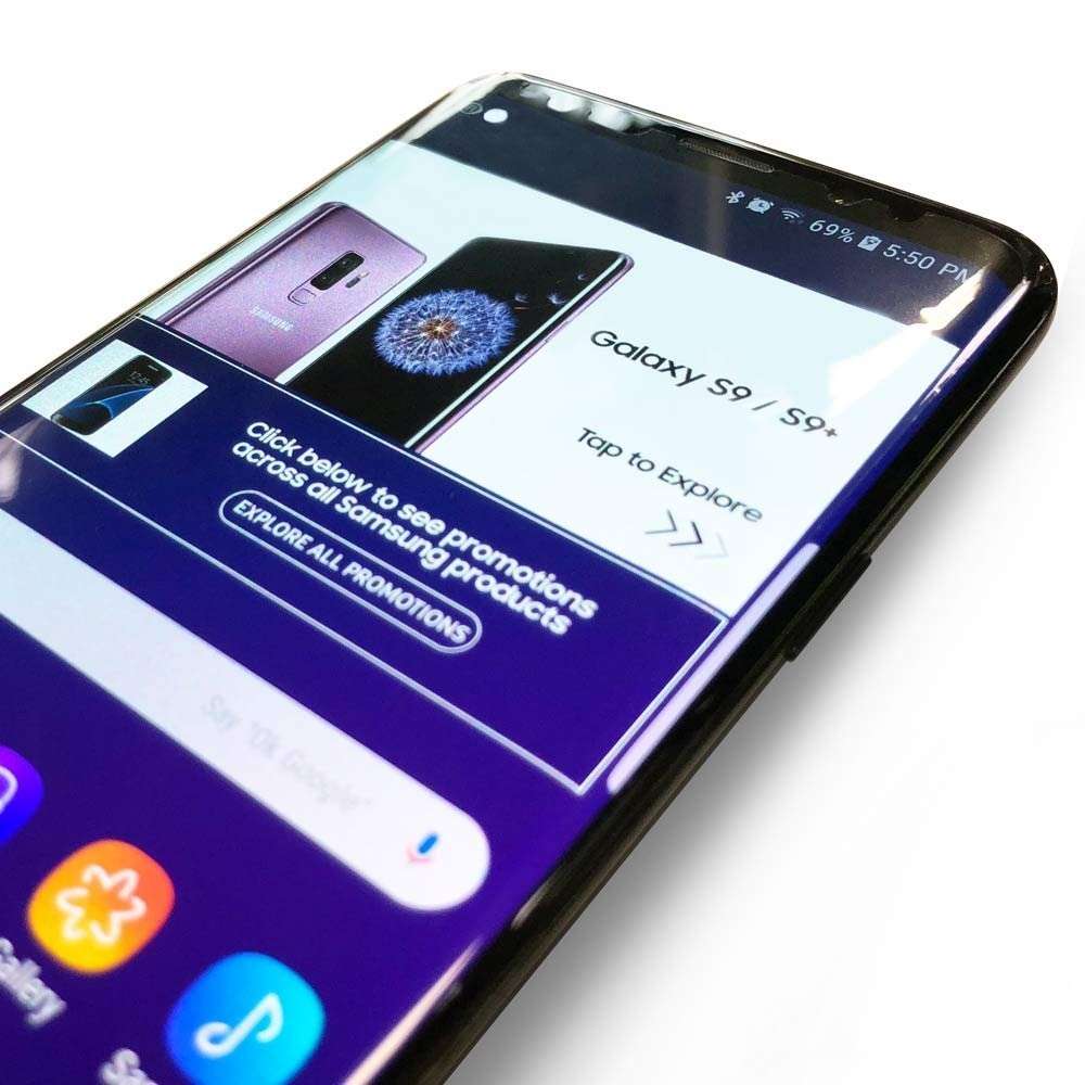 ARMORSUIT MILITARYSHIELD-Samsung Galaxy S9 Plus Screen Protector FULL EDGE coverage - Case Friendly