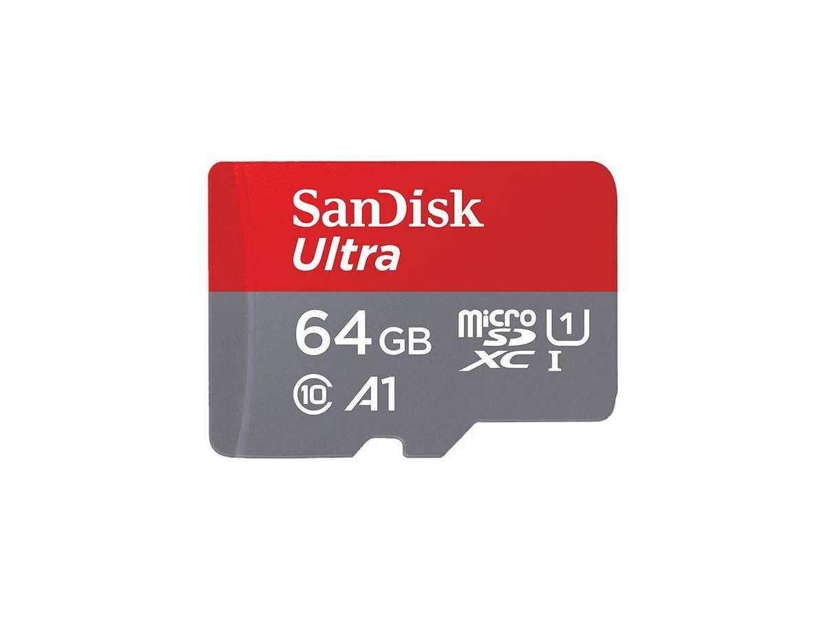 SanDisk SDSQUAR-064G-GN6MA  64GB Ultra microSDXC A1 UHS-I/U1 Class 10 Memory Card with Adapter, Spee