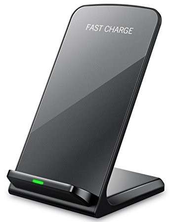 Fast Charge Wireless Desktop Charging Stand Charger - 2-Coil Qi