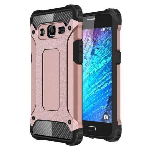 Tuff-Luv  K2_35  Tough Armour Case For the Samsung Galaxy J2 (Rose Gold) - Tuff-Luv