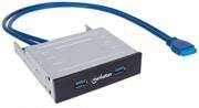 Manhattan 162661 SuperSpeed USB 3.0 Bay Mount Expansion Panel - Manhattan