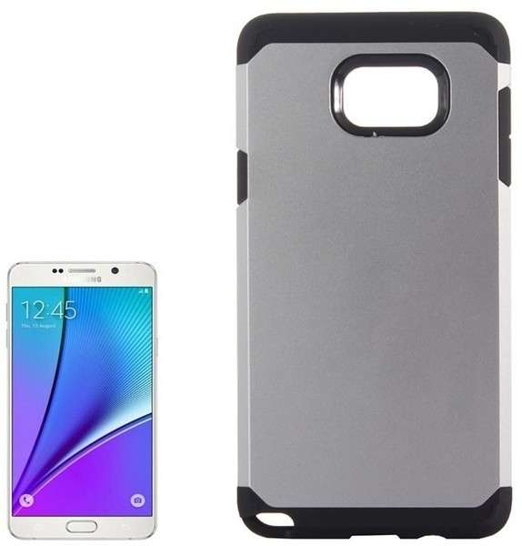 Tuff-Luv  I14_22  Slim Armour Twin Layer TPU Gel Case for Samsung Galaxy Note 5 - Silver - Tuff-Luv