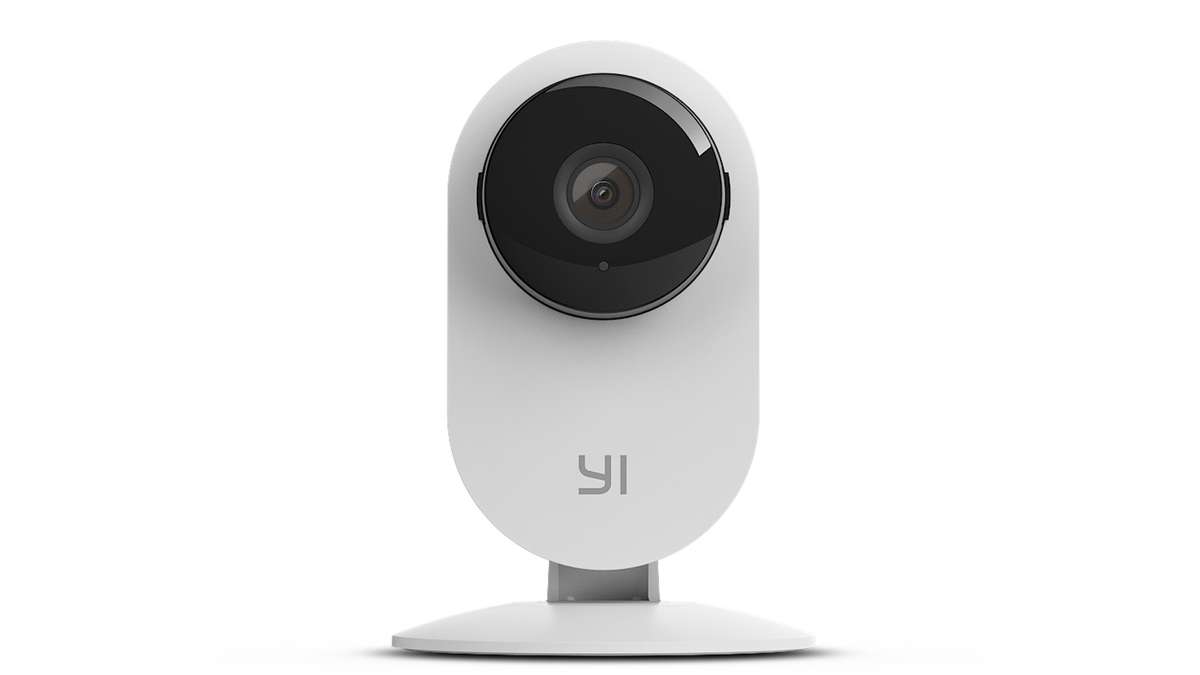 YI White Smart Home Static 1080P 8MP Micro SD Slot Camera with Audio - YI
