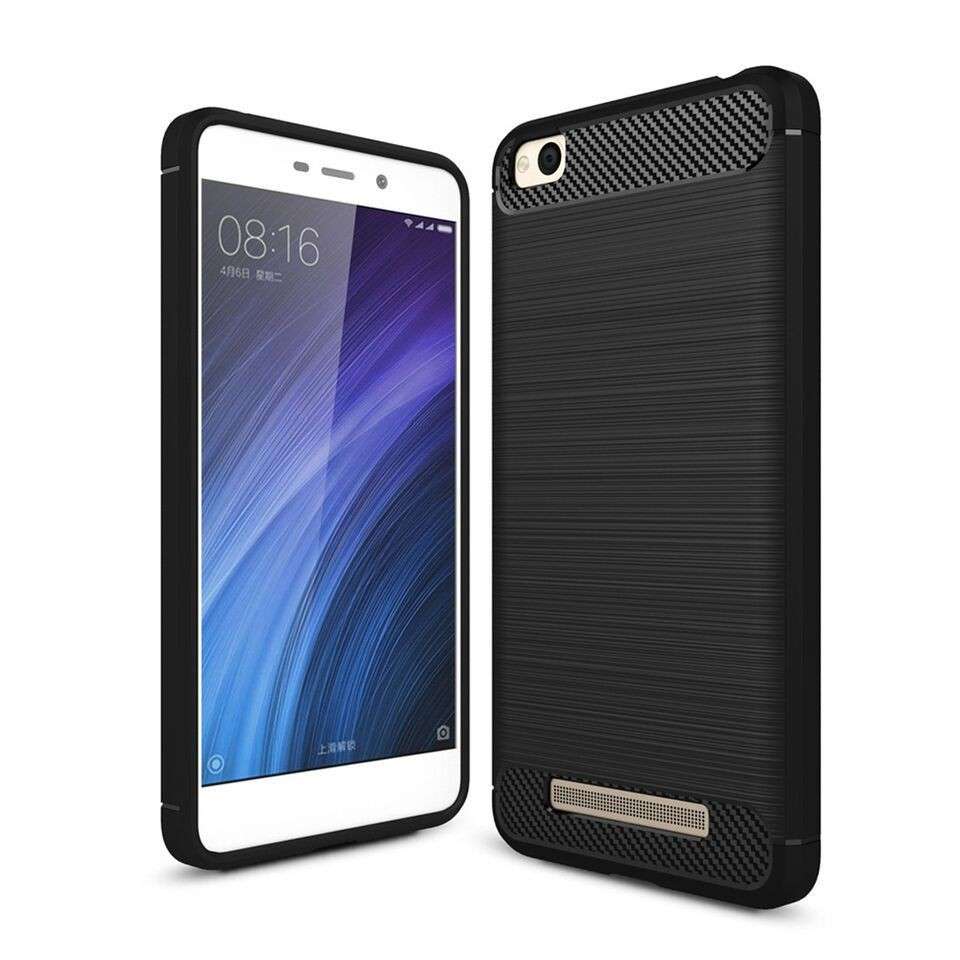 Tuff-Luv  D1_53  Rugged Armor Protective Case for Xiaomi Redmi 4A - Black - Tuff-Luv