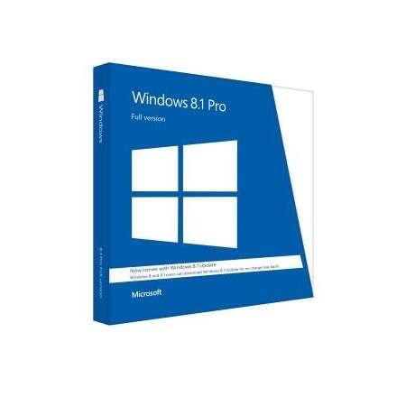 Windows 8.1 Professional  - Retail Software, DVD Pack 32-bit/64-bit - Microsoft