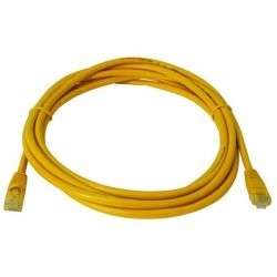 10M CAT6 MOULDED FLYLEAD - YELLOW