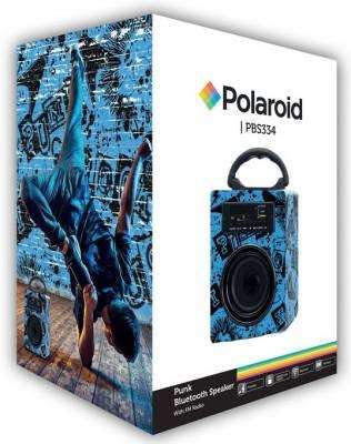 Polaroid PBS334 Punk Black and Blue Bluetooth Speaker - Polaroid