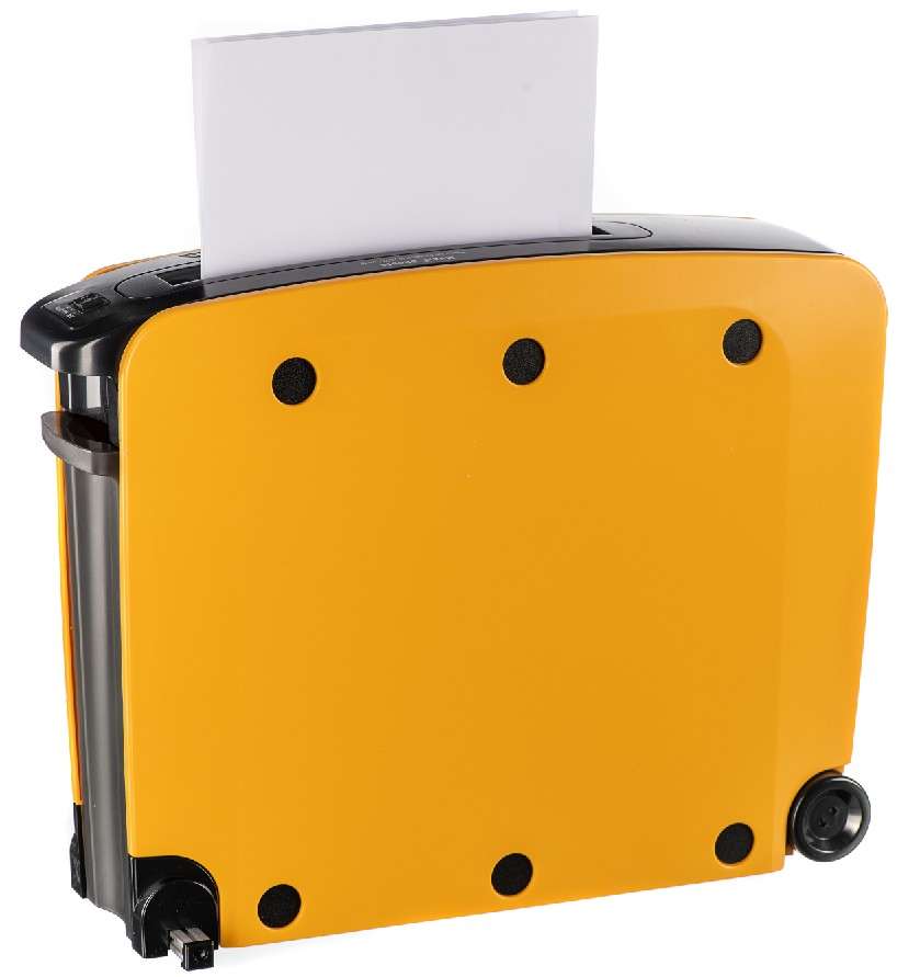 Paper/bank card shredder - Cross Cut (Yellow)