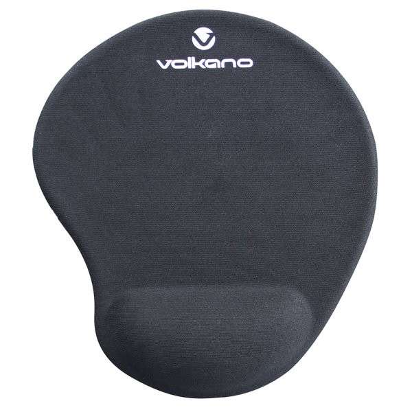 Volkano VK20009BK Comfort Series Black Gel Wristguard Mousepad - Volkano