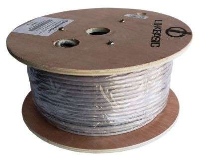 Linkbasic UTP-6100A 100M Drum Cat6a Solid Copper UTP Cable - Linkbasic