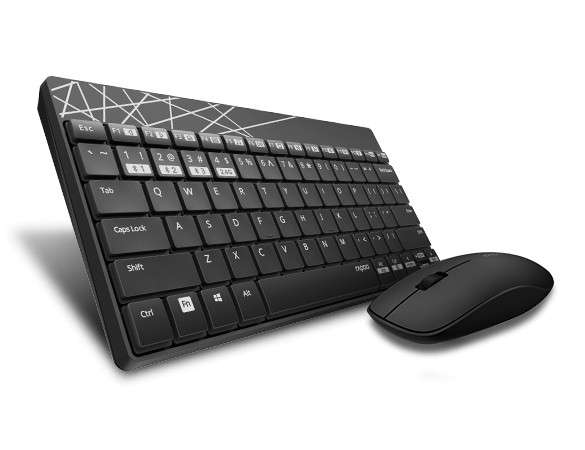 Rapoo 8000M Multi-mode Wireless Keyboard & Mouse - Rapoo