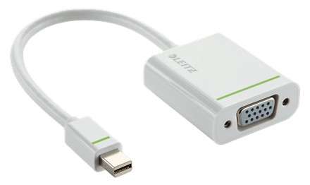 Leitz 63090001 Complete Mini DisplayPort to VGA Adapter - White - Leitz