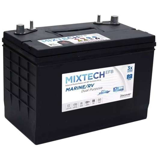 Enertec (Discover) 90Ah Deep Cycle Battery - 12Volts - Discover Energy