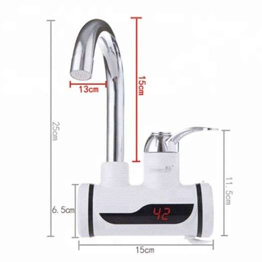 Instant Digital Electric Hot Water Tap - Rear Mounting