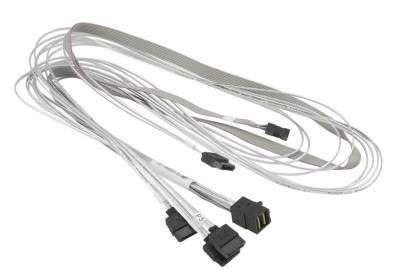 Supermicro SM-CBL-SAST-0556 Internal MiniSAS HD to 4 SATA with Sideband 90/90/75/75/75cm Cable