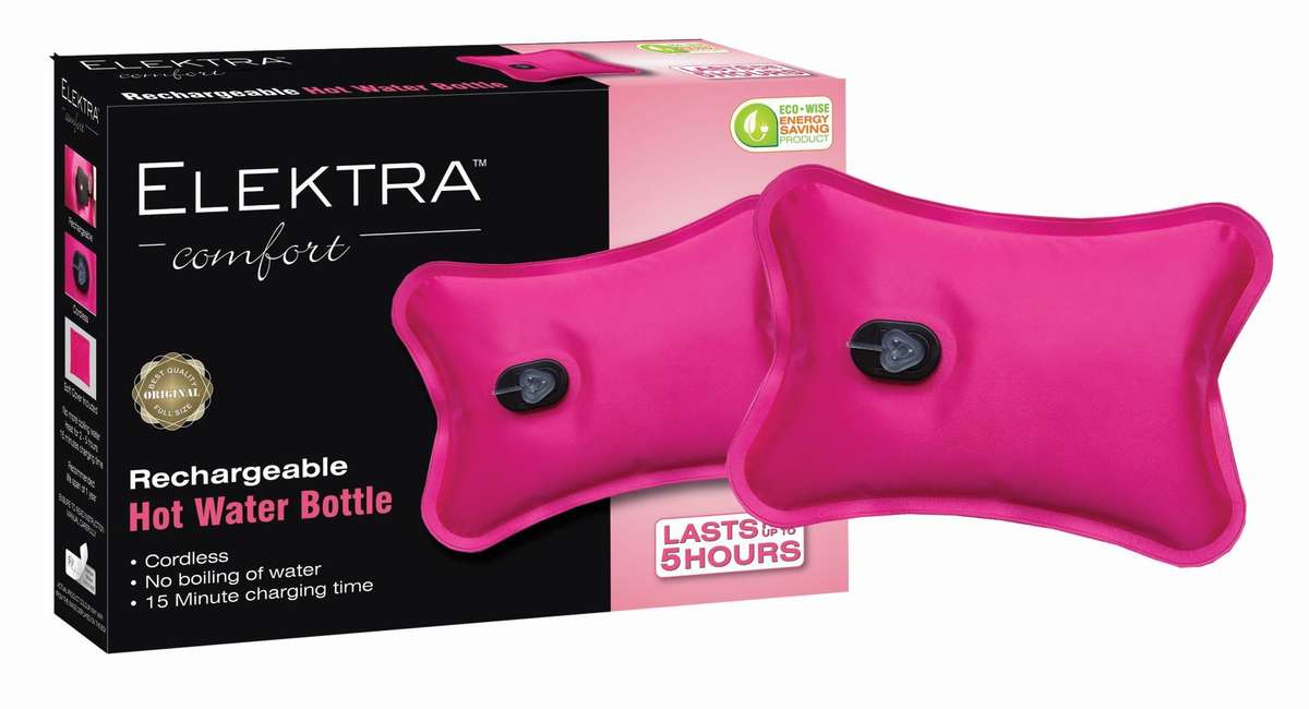 Elektra Electric Hot Water Bottle - Pink