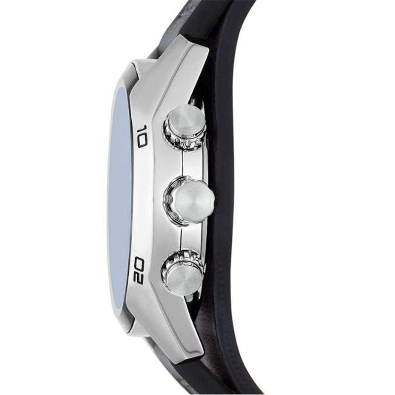 Fossil Men's Coachman Quartz Stainless Steel and Leather Watch - Black