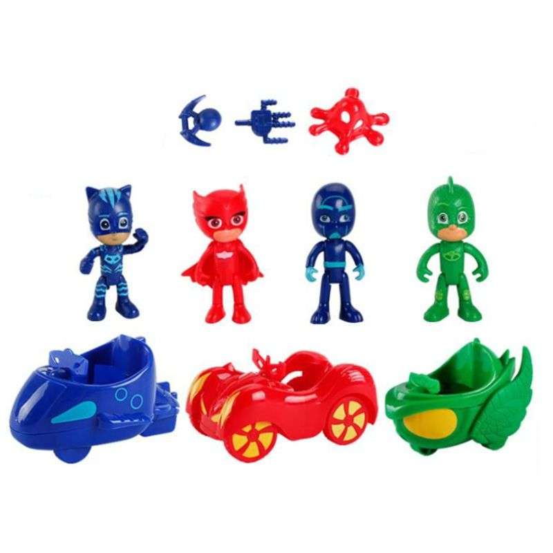 PJ Mask Figurines and Vehicles Combo