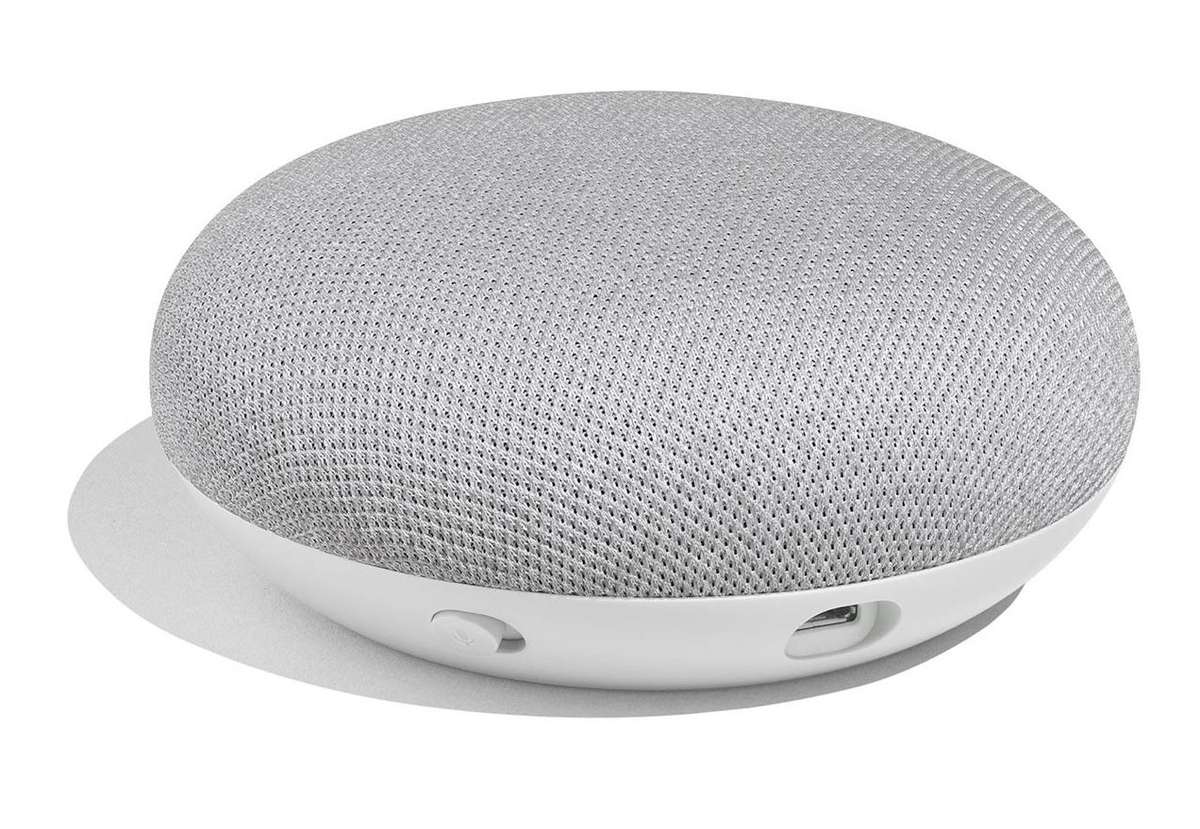 Google Home Mini Smart Speaker - Chalk - Refurbished