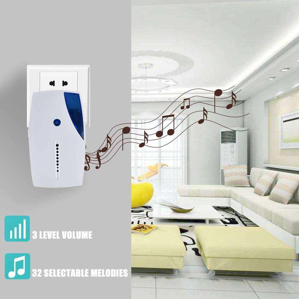 Wireless Doorbell Door Chime Kit with 36 Tunes