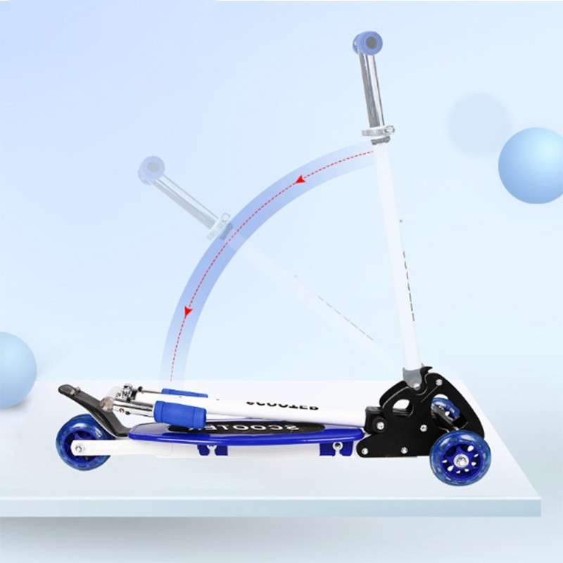 Kids Scooter Foldable and Adjustable - Steel - Royal Blue