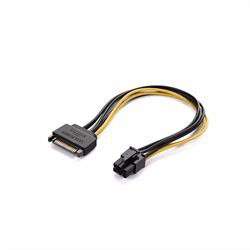 Ugreen SATA 15pin to 6pin PCI-E Power Cable - Black/Yellow