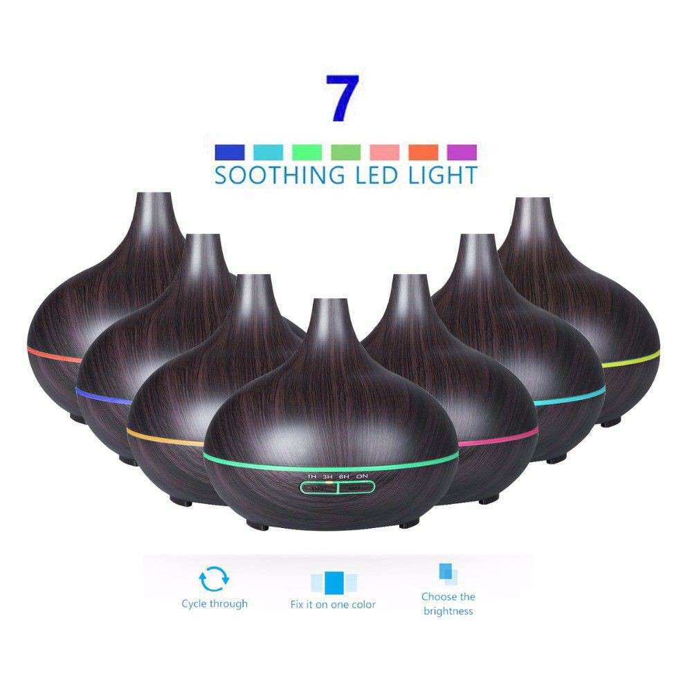 Aromatherapy Diffuser Electric Air Humidifier - Ebony