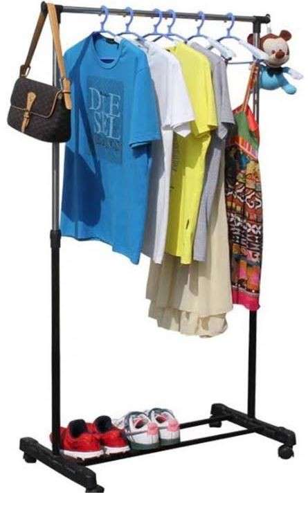 Adjustable Mobile Clothing Rail - 137cm