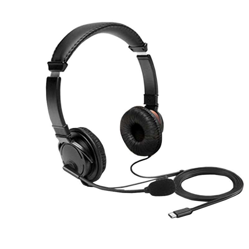 Kensington USB-C Dual Headset Headphones for Call Centre with Microphone - Black