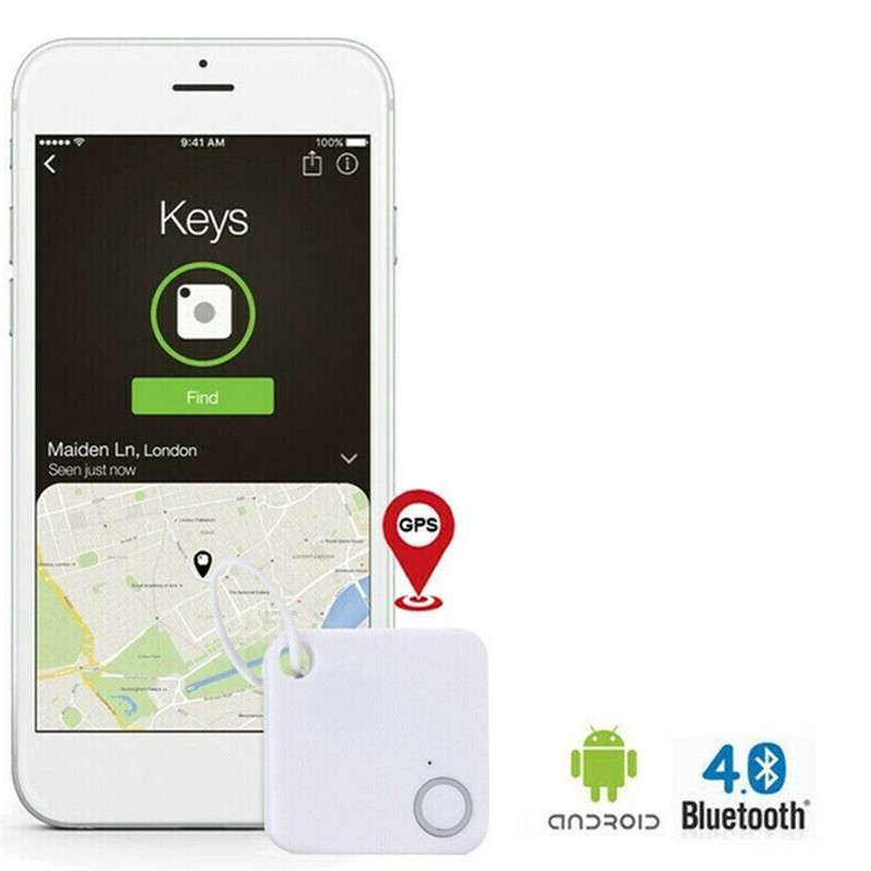 Mini Mate GPS Bluetooth Tracker Key Finder Locator Anti-Lost Device Tracker - Black