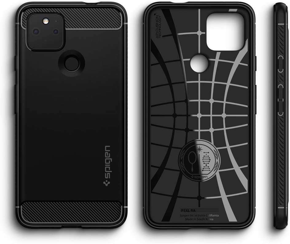 Spigen Rugged Armor Designed for Pixel 4a 5G Case (2020) - Matte Black