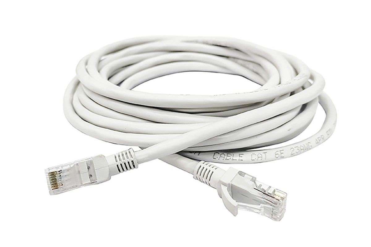 Tuff-Luv RJ45 Cat6 High-Speed Gigabit Ethernet Patch Network Cable for LAN - 20m White