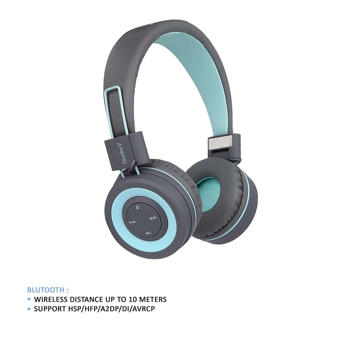 SonicGear Earpump Studio V Bluetooth Headphones - Grey/Blue