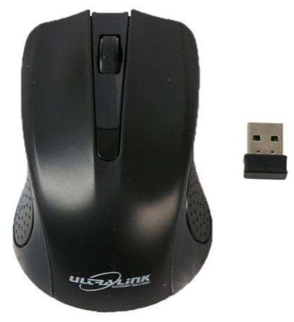 Ultralink Wireless Optical Mouse - Black