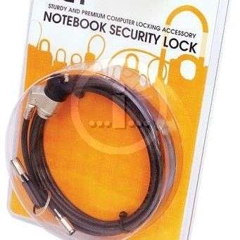 RCT NL-K01K Keyed Notebook Security Lock -Kensington T-Bar Compatiable -1.8M