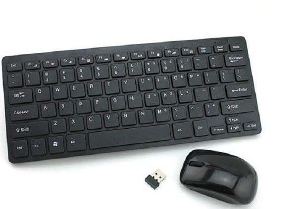 Tuff-Luv Wireless Bluetooth Keyboard & Mouse  Slim  - Black (5055261885021)