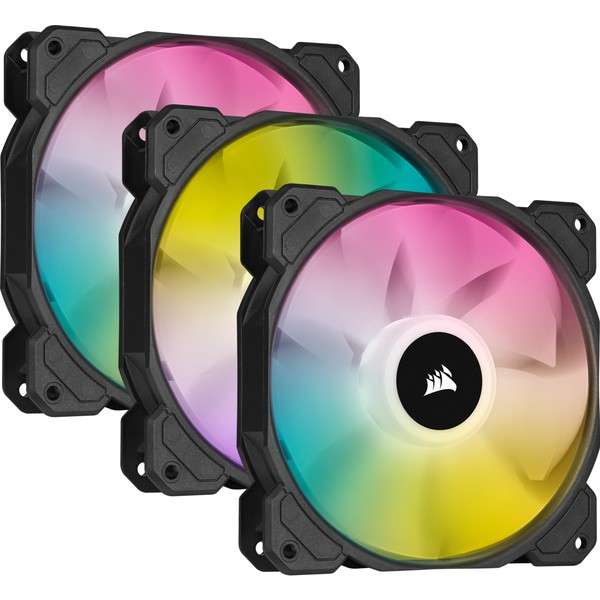Corsair iCUE SP120 RGB Elite Performance 120mm PWM Fan - Triple Pack