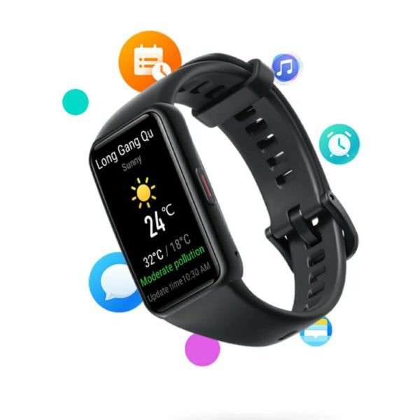 Honor Band 6 Smart Watch Wristband with Blood Oxygen Monitor - Black